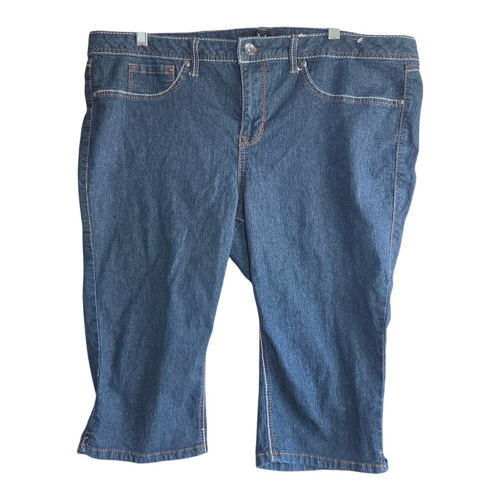 Blue Denim Jeans Bermuda Shorts Size 18